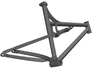 Bike Frame 3D Model preview