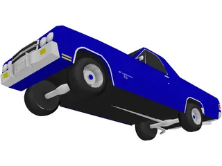 Chevrolet El Camino SS 454 3D Model preview