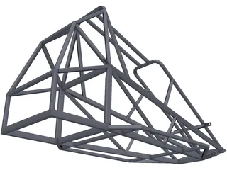 Chassis Kart Cross 3D Model preview