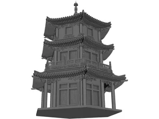Pagoda 3D Model preview