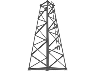 Tower Structure 3D Model preview