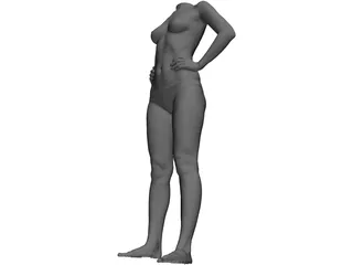 Woman Body 3D Model preview
