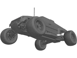 Traxxas Rustler RC Car 3D Model preview