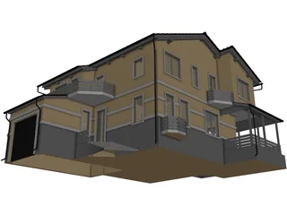 Cottage 3D Model preview