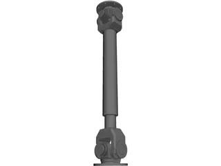 Cardan Shaft 3D Model preview