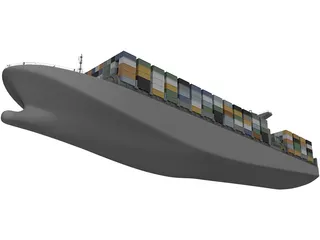 Container Ship 3D Model preview