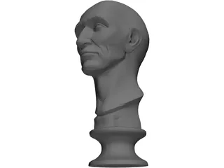 Old Man Head 3D Model preview