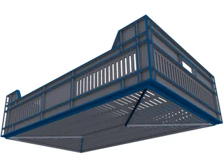 Plastic Rack 3D Model preview