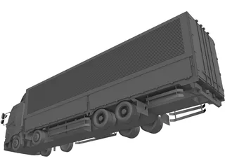 Hino Truck 3D Model preview