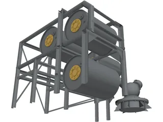 Depth Charge Launcher 3D Model preview