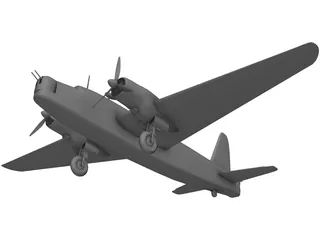 RAF Vickers Wellington Mk.1 3D Model preview