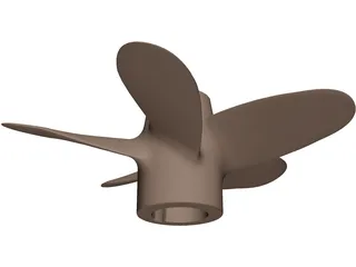 Propeller 5 Blades 3D Model preview