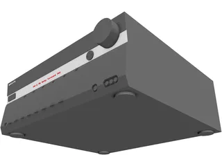 Onkyo TX-SR505E Amplifier 3D Model preview