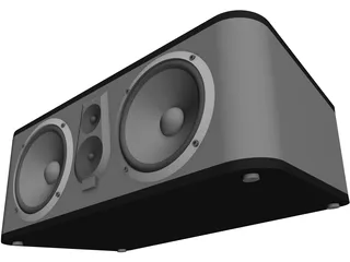JBL-ES25C Center Speaker 3D Model preview