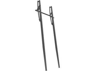 Leaf Springs Rear Suspension 3D Model preview
