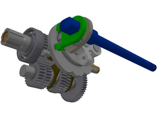 Gear Box 3D Model preview