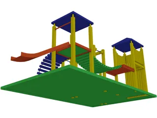 Children Playground 3D Model preview