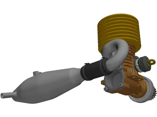 RC Model Engine .12 3D Model preview