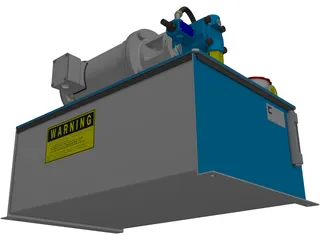 Hydraulic Power Pack 3D Model preview