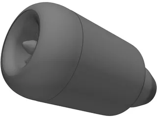 GR 130 RC Jet Engine Model 3D Model preview