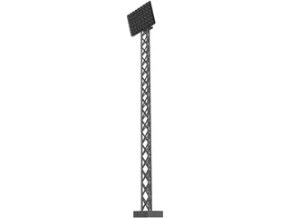 Stadium Light 3D Model preview