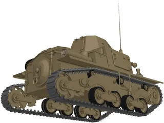 Fiat Ansaldo L6-40 3D Model preview