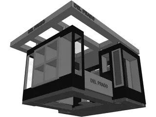 Muebles Shopping 3D Model preview