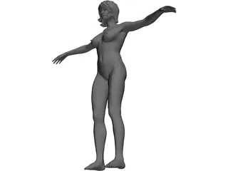 Female Anatomy Complete 3D Model preview