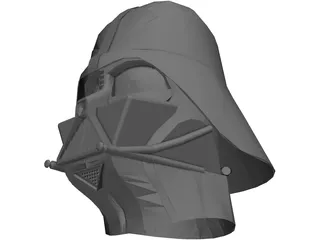 Star Wars Darth Vader Mask 3D Model preview