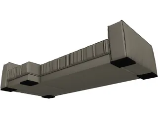 Baxter Budapest Sofa 3D Model preview