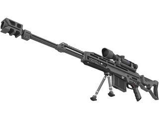 Coalition Rifle 3D Model preview