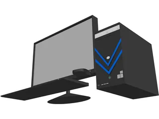 HP Computer 3D Model preview