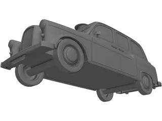 Taxi London 3D Model preview