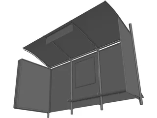 Bus Stop 3D Model preview
