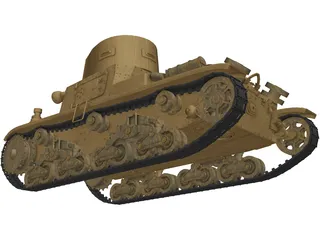 Fiat M11/39 3D Model preview