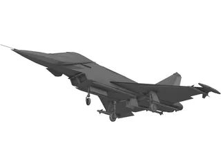 Eurofighter 2000 3D Model preview