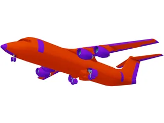British Aerospace BAe 146 3D Model preview
