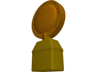 Caution Light 3D Model preview