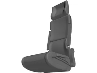 Coach Seat 3D Model preview