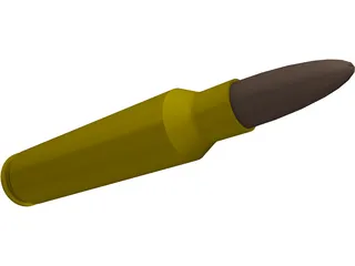 Bullet 5.56 45mm NATO 3D Model preview