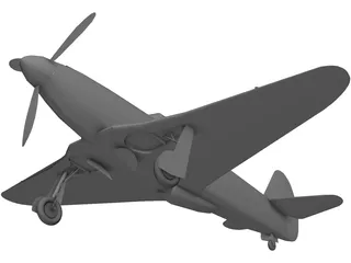Yakovlev Yak-3 3D Model preview
