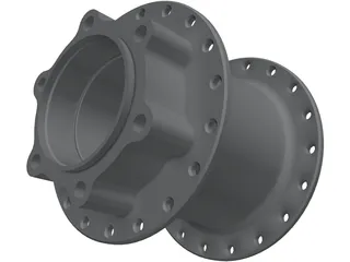 BMX Hub 3D Model preview