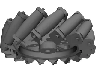Mecanum Wheel 3D Model preview
