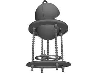 Bar Globe 3D Model preview