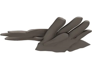 Gloves 3D Model preview