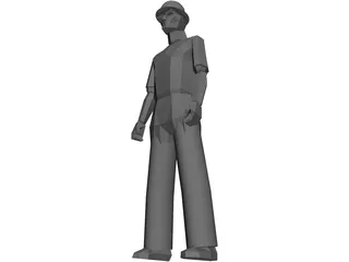Worker 3D Model preview