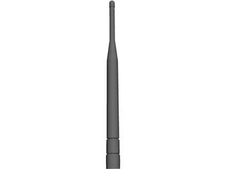 Antenna 800 MHz Whip 3D Model preview