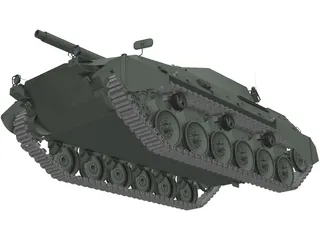 Tanque Argentino Mediano (TAM) 3D Model preview