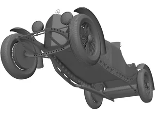 Mercedes-Benz Sport Coupe (1929) 3D Model preview