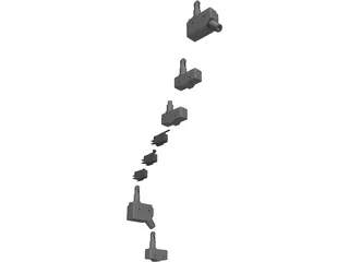 Microswitch Collection 3D Model preview